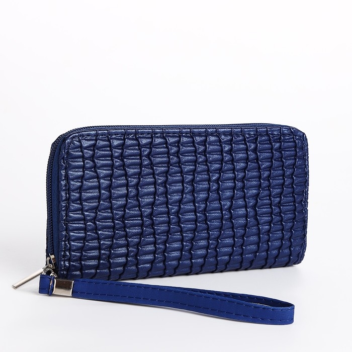 Кошелёк женский на молнии, цвет синий Кошелёк женский на молнии, цвет синий