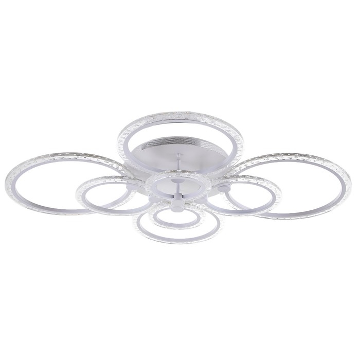 Люстра с ПДУ 1833/8WT LED 228Вт 3000-6000К диммер белый 95х58х15 см BayerLux