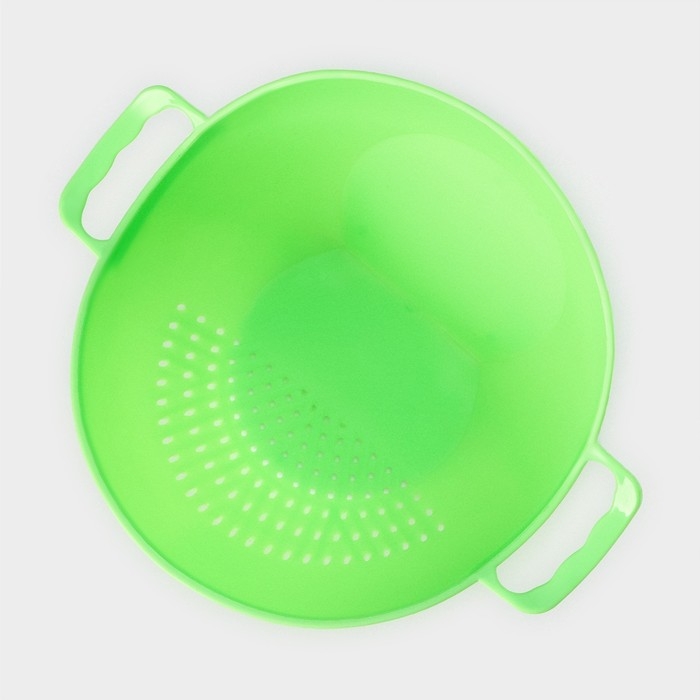 Дуршлаг кухонный Доляна «Сердце», d=20 см, с ручками, цвет МИКС Дуршлаг кухонный Доляна «Сердце», d=20 см, с ручками, цвет МИКС