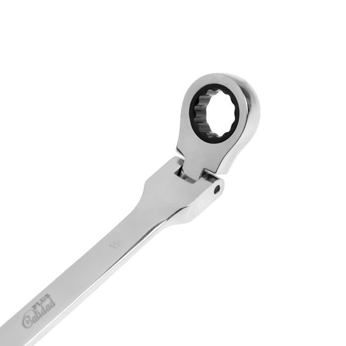 Ключ комбинированный трещоточный шарнирный ТУНДРА, CrV, полированный, 72 зуба, 19 мм Ключ комбинированный трещоточный шарнирный ТУНДРА, CrV, полированный, 72 зуба, 19 мм