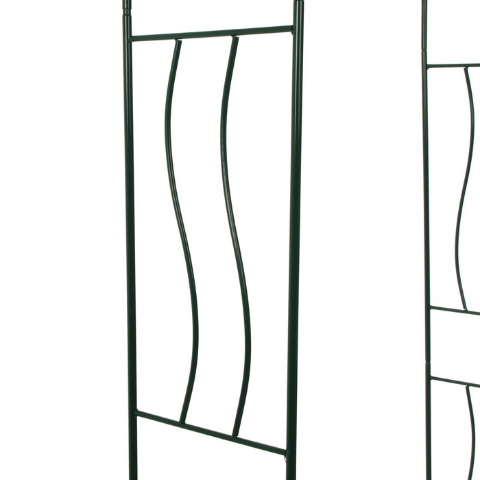 Арка садовая, разборная, 240 × 125 × 36,5 см, металл, зелёная, «Волна» Арка садовая, разборная, 240 × 125 × 36,5 см, металл, зелёная, «Волна»