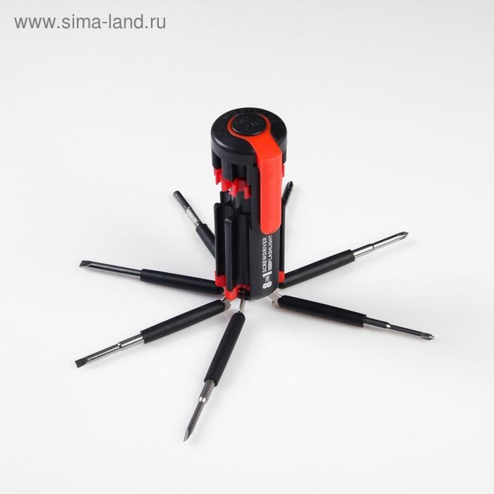 Фонарь многофункциональный, мультитул 8 в 1  Фонарь многофункциональный, мультитул 8 в 1 "Мастер на все руки", 12 х 4 см, 3 ААА