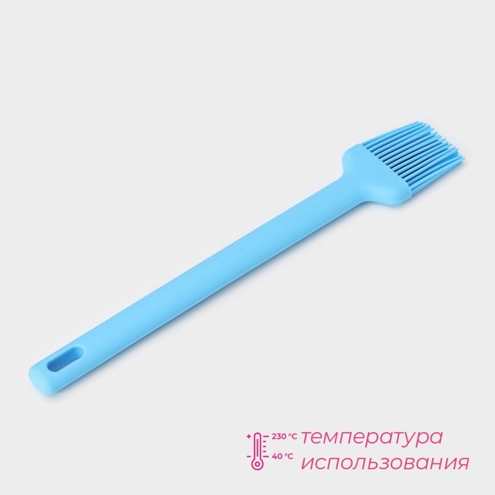 Кисть Доляна «Люкс», силикон, 27×4,6×1 см, цвет голубой Кисть Доляна «Люкс», силикон, 27×4,6×1 см, цвет голубой