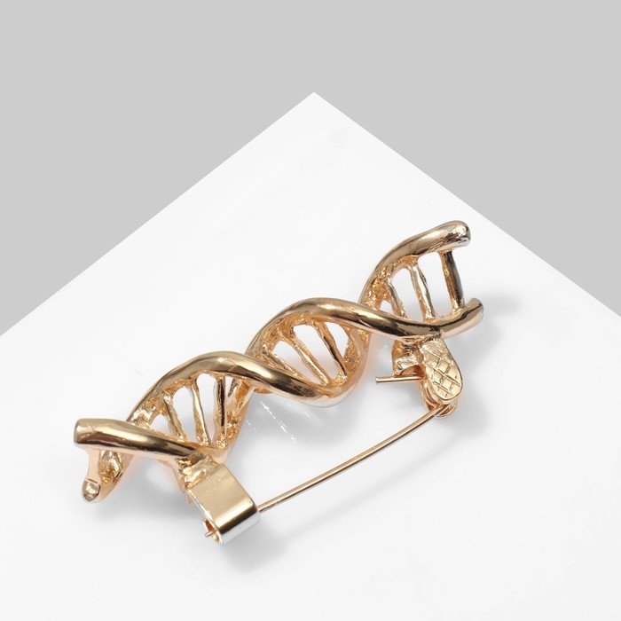 Брошь «Молекула» ДНК, цвет золото Брошь «Молекула» ДНК, цвет золото