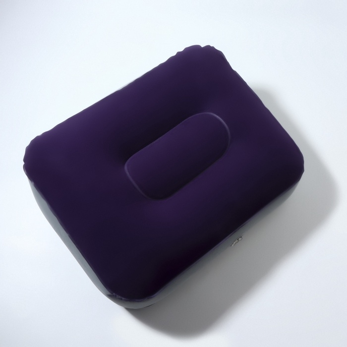 Подушка надувная 37*28*15см синий/серый  пакет Подушка надувная 37*28*15см синий/серый  пакет