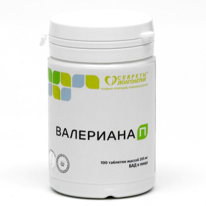 Валериана П Парафарм, 100 таблеток по 205 мг Валериана П Парафарм, 100 таблеток по 205 мг