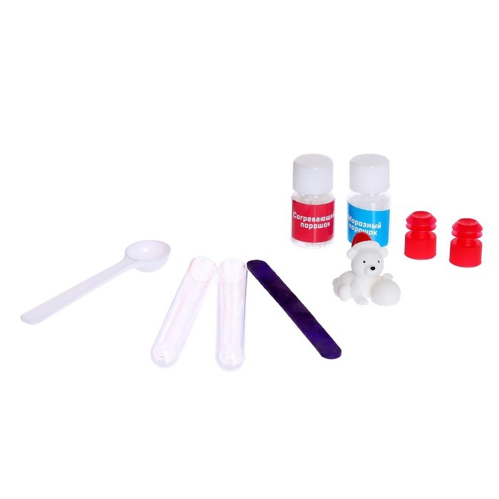 Набор для опытов. 2в1: химическая грелка и прикосновение мороза, Новый год, в пакете Набор для опытов. 2в1: химическая грелка и прикосновение мороза, Новый год, в пакете