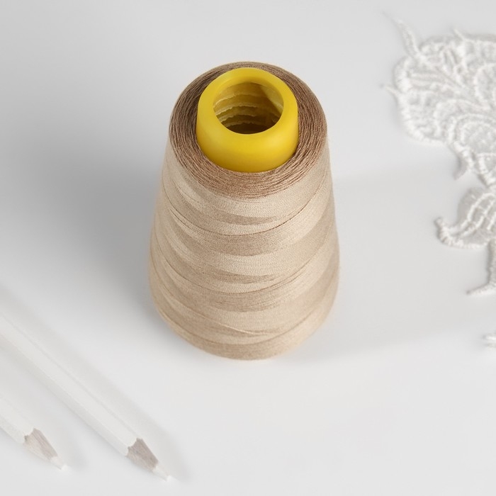 Нитки 40/2, 2700 м, цвет песочный Нитки 40/2, 2700 м, цвет песочный