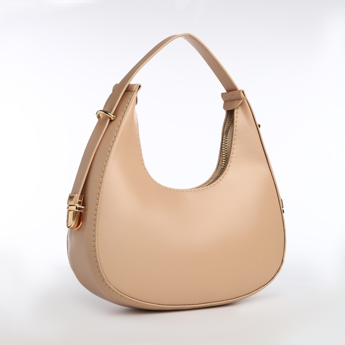 Сумка женская багет на молнии, цвет бежевый Сумка женская багет на молнии, цвет бежевый