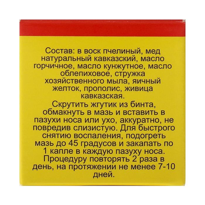 Мазь «Монастырская От гайморита», 25 мл,  Мазь «Монастырская От гайморита», 25 мл, "Бизорюк"