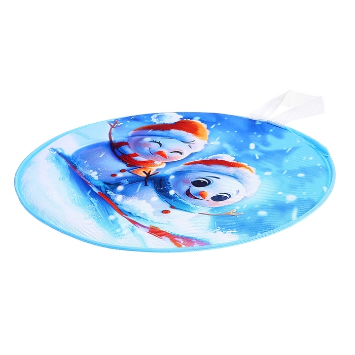 Ледянка мягкая, детская «Снеговик», диаметр 35 см Ледянка мягкая, детская «Снеговик», диаметр 35 см