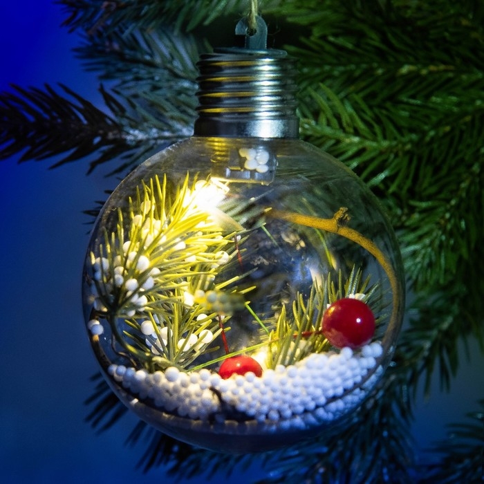 Ёлочный шар новогодний «Теплых и уютных вечеров», на Новый год, d=8 см. Ёлочный шар новогодний «Теплых и уютных вечеров», на Новый год, d=8 см.