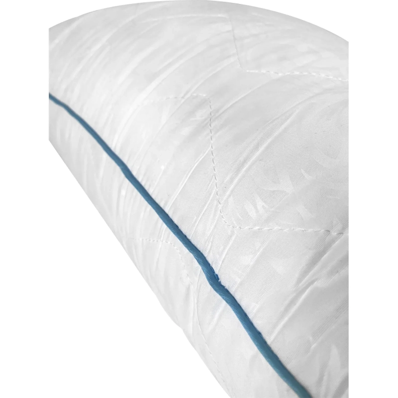 Подушка 70х70см холофайбер, стеганная микрофибра, кант, белая