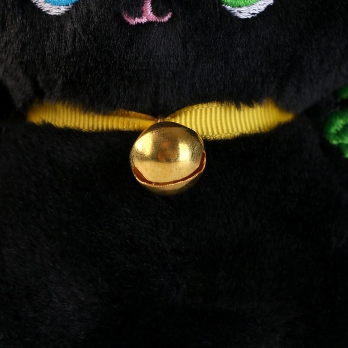 Мягкая игрушка «Котик», 12 см, цвет чёрный Мягкая игрушка «Котик», 12 см, цвет чёрный