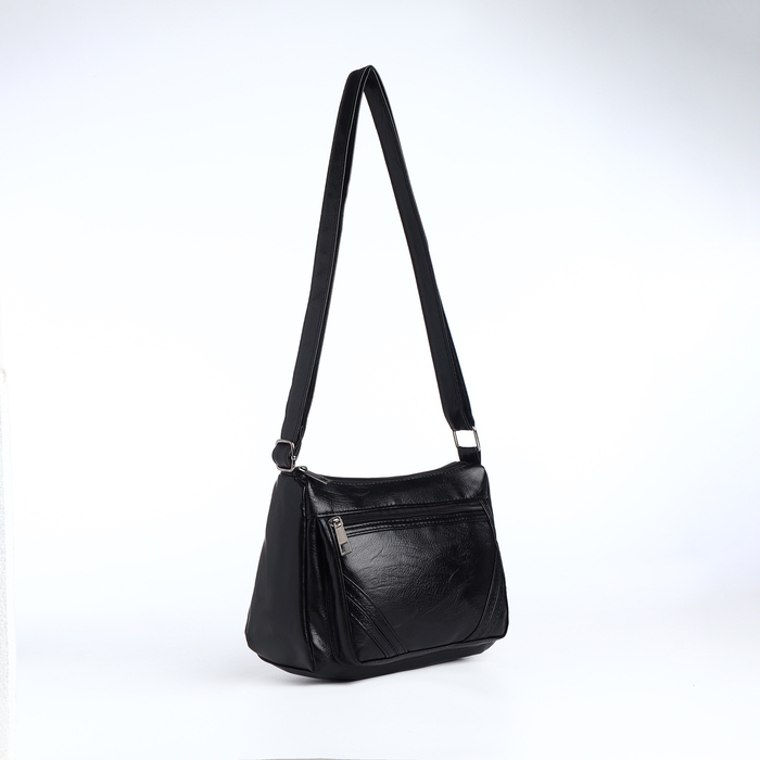 Сумка женская на молнии, цвет чёрный Сумка женская на молнии, цвет чёрный