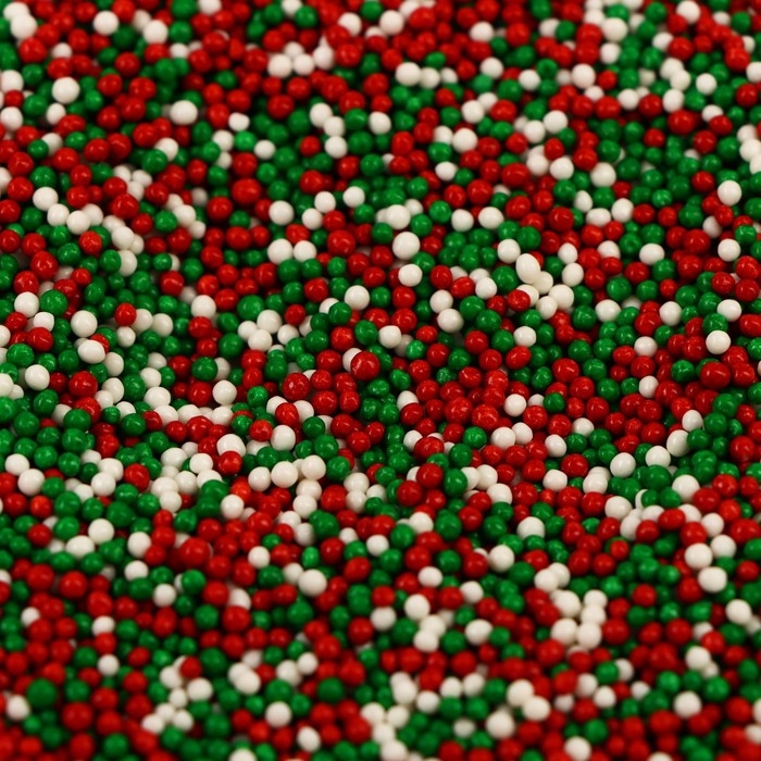 Новый год. Посыпка кондитерская Новый год. Посыпка кондитерская "Бисер новогодний микс", 2 мм, 50 г