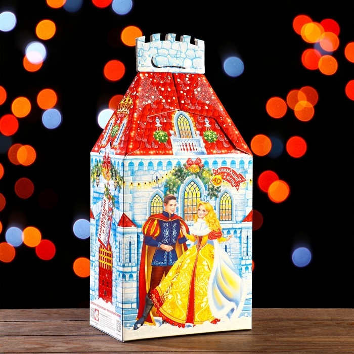 Новый год. Подарочная коробка Новый год. Подарочная коробка "Новогодний бал в Замке", 19 х 12 х 35,5 см.