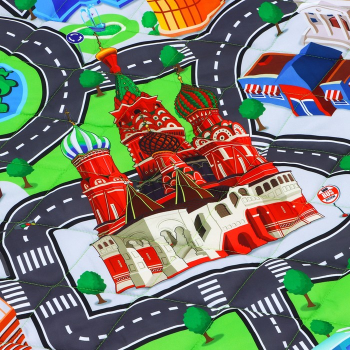 Игровой коврик-сумка для детей «Дороги», размер 200х155x0,5 см, Крошка Я Игровой коврик-сумка для детей «Дороги», размер 200х155x0,5 см, Крошка Я