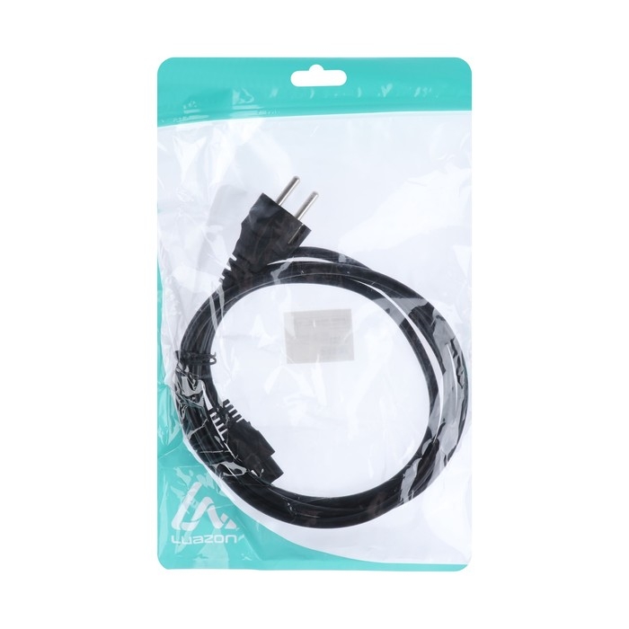 Кабель питания Luazon KDGN-006, Schuko - C5, 10 А, 1.5  м, 3-х жильный, чёрный Кабель питания Luazon KDGN-006, Schuko - C5, 10 А, 1.5  м, 3-х жильный, чёрный