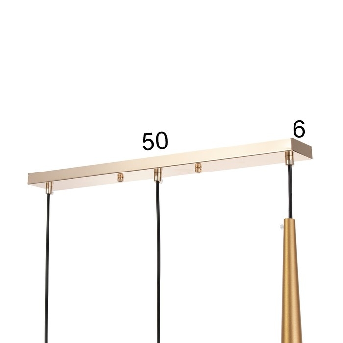 Светильник BayerLux Подвес BayerLuxной "Титан" 3хLED 9Вт 4000К золото 50х5,3х53-203см