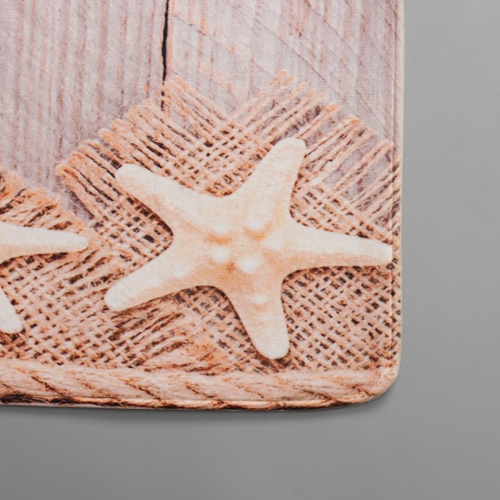 Коврик Доляна &laquo;Морские звёзды&raquo;, 74&times;44 см