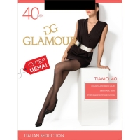 Колготки женские капроновые, GLAMOUR Tiamo 40 ден, цвет загар (daino), размер 5