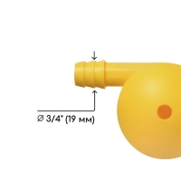 Распылитель-дождеватель, штуцер под шланг 3/4" (19 мм), пластик, «Улитка», Greengo