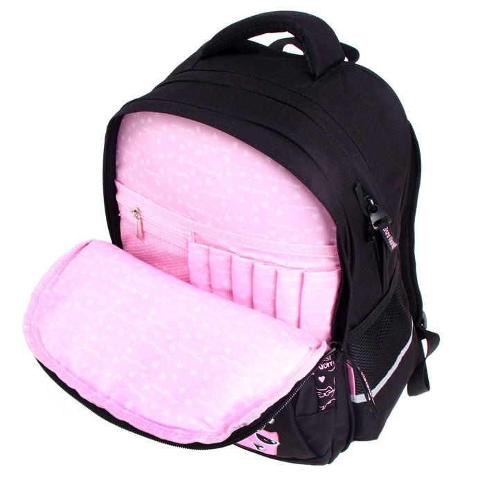 Рюкзак школьный Bruno Visconti, 40 х 30 х 16 см, эргономичная спинка, «Toon Town. Котик» Рюкзак школьный Bruno Visconti, 40 х 30 х 16 см, эргономичная спинка, «Toon Town. Котик»