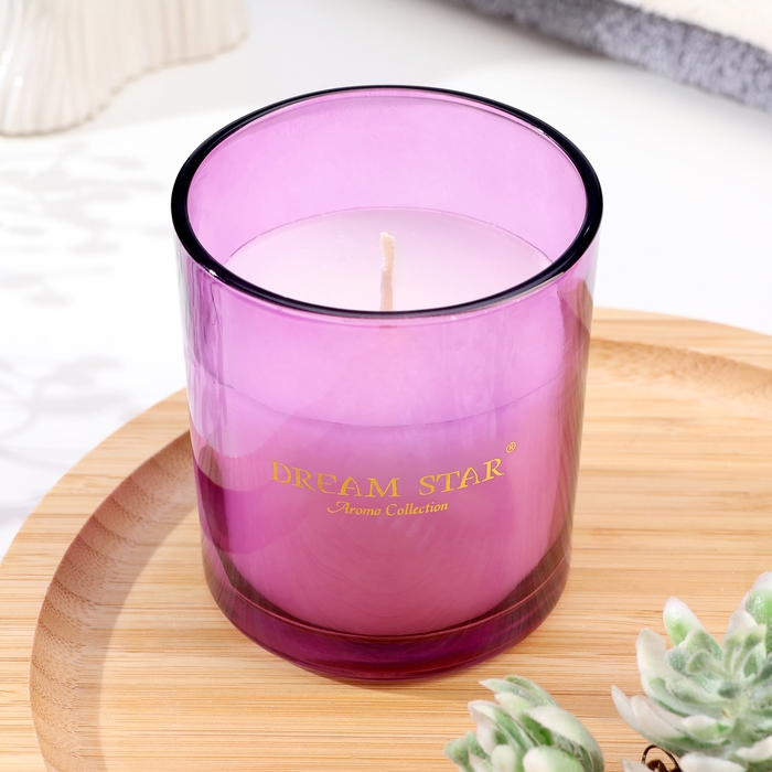 Свеча ароматическая в стакане  Свеча ароматическая в стакане "Dream Star", лаванда, 7х8 см