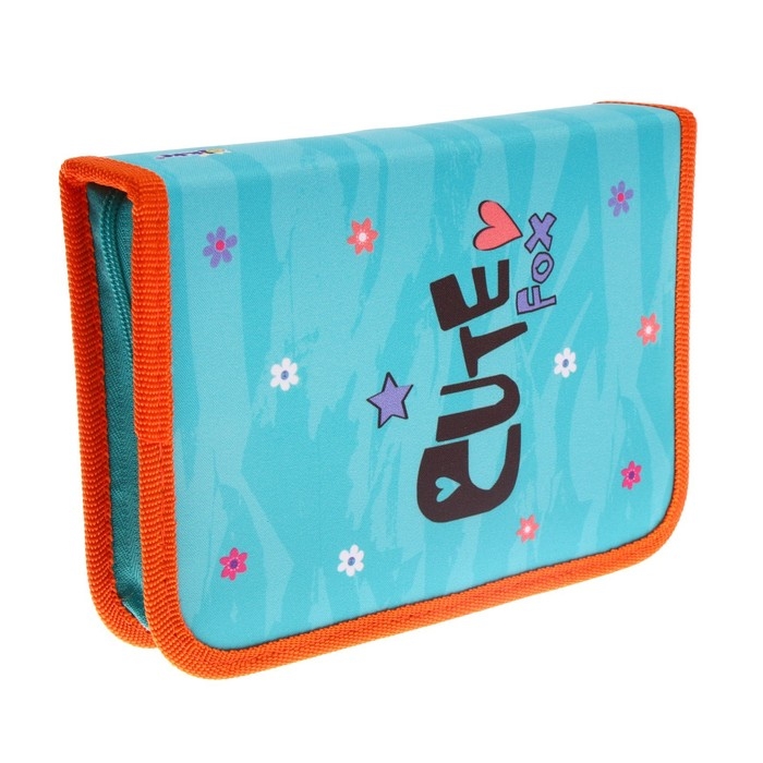 Пенал 1 секция, 140 х 200 х 40 мм, 2 откидные планки, тканевый, ПКТ 09-20-1 Пенал 1 секция, 140 х 200 х 40 мм, 2 откидные планки, тканевый, ПКТ 09-20-1 "Лисёнок"