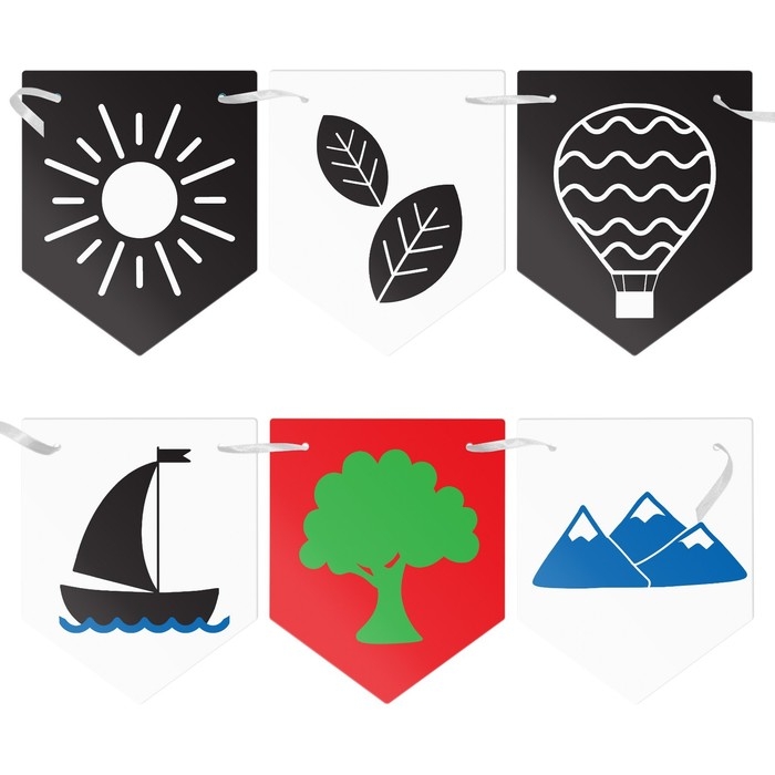 Контрастные картинки для новорождённых «Узоры», 10 карт, 0+ Контрастные картинки для новорождённых «Узоры», 10 карт, 0+