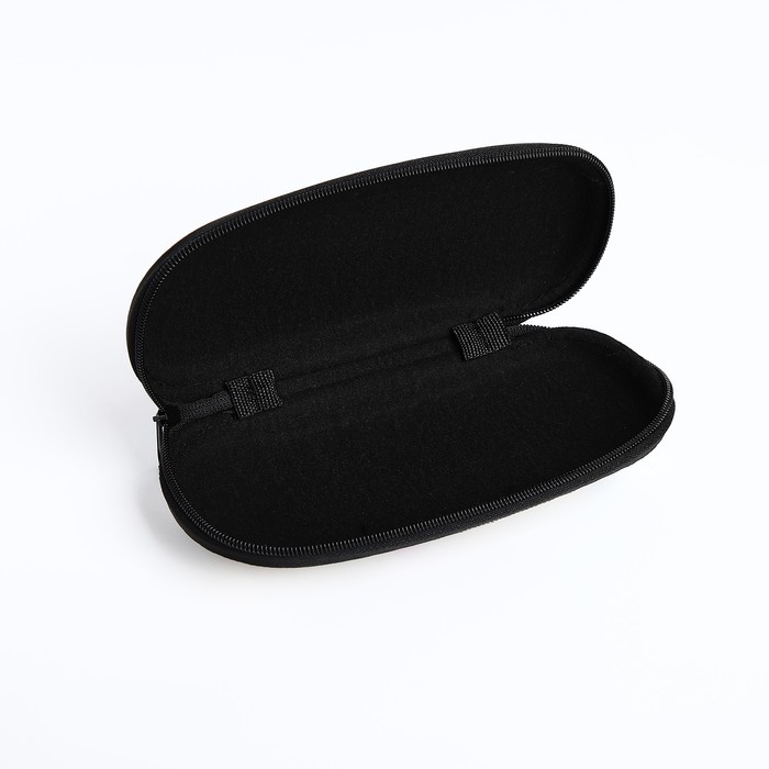 Футляр для очков на молнии, длина 17 см, цвет коричневый Футляр для очков на молнии, длина 17 см, цвет коричневый