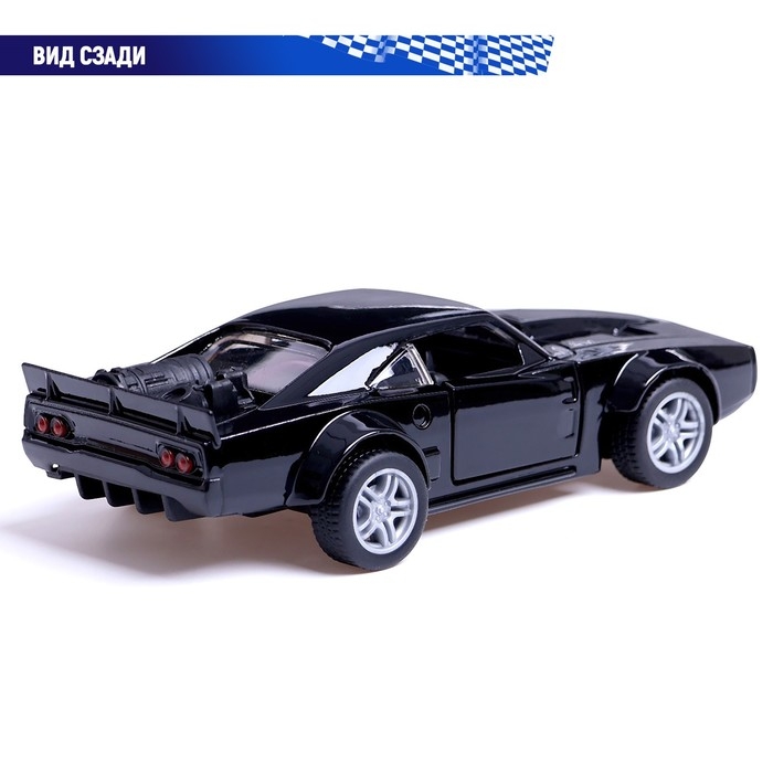 Машина металлическая «Форсаж», 1:32, инерционная, открываются двери, цвет черный