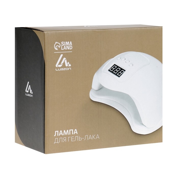 Лампа для гель-лака Luazon LUF-01, UV/LED, 48 Вт, 24 диода, таймер 60/90/120 с, USB, белая Лампа для гель-лака Luazon LUF-01, UV/LED, 48 Вт, 24 диода, таймер 60/90/120 с, USB, белая