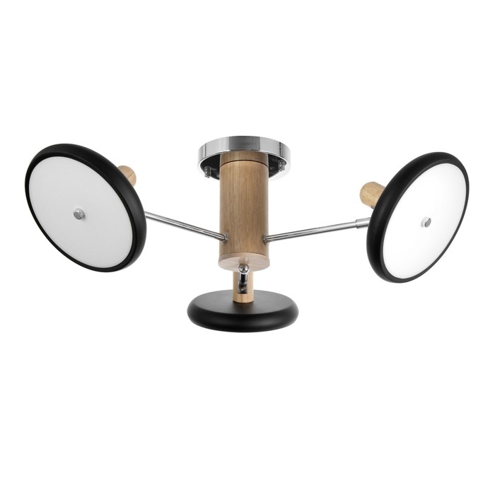 Люстра Люстра "Джулия" 3хLED 72Вт 3000-6000К черно-хромовый 62х62х22 см