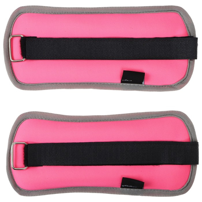 Утяжелители неопреновые ONLYTOP, 2 шт. х 0,25 кг, цвет розовый Утяжелители неопреновые ONLYTOP, 2 шт. х 0,25 кг, цвет розовый