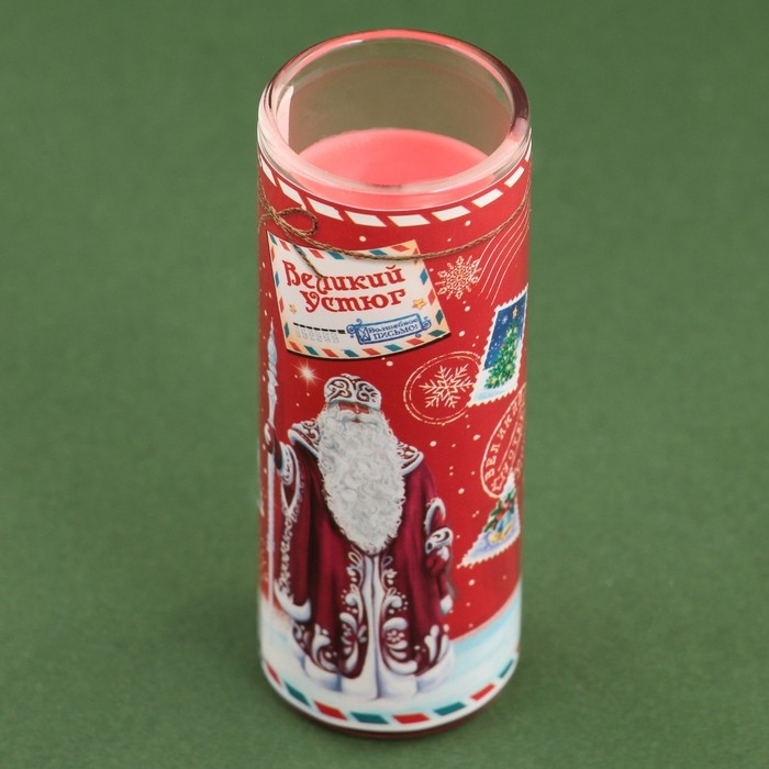 Новогодняя свеча в колбе «Дед Мороз», аромат корица Новогодняя свеча в колбе «Дед Мороз», аромат корица