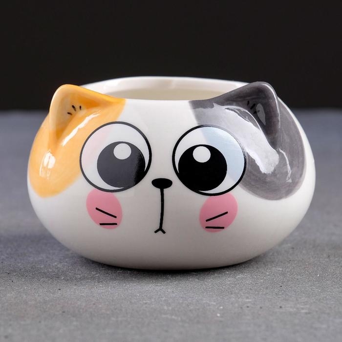 Горшок Горшок "Котенок" 9х6см, МИКС