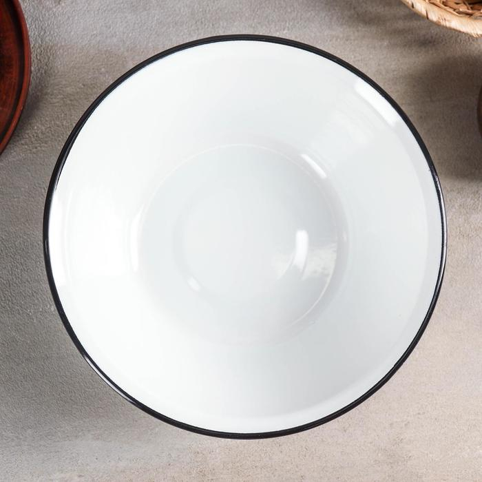 Миска, 2 л, без деколи, индукция, цвет белый Миска, 2 л, без деколи, индукция, цвет белый