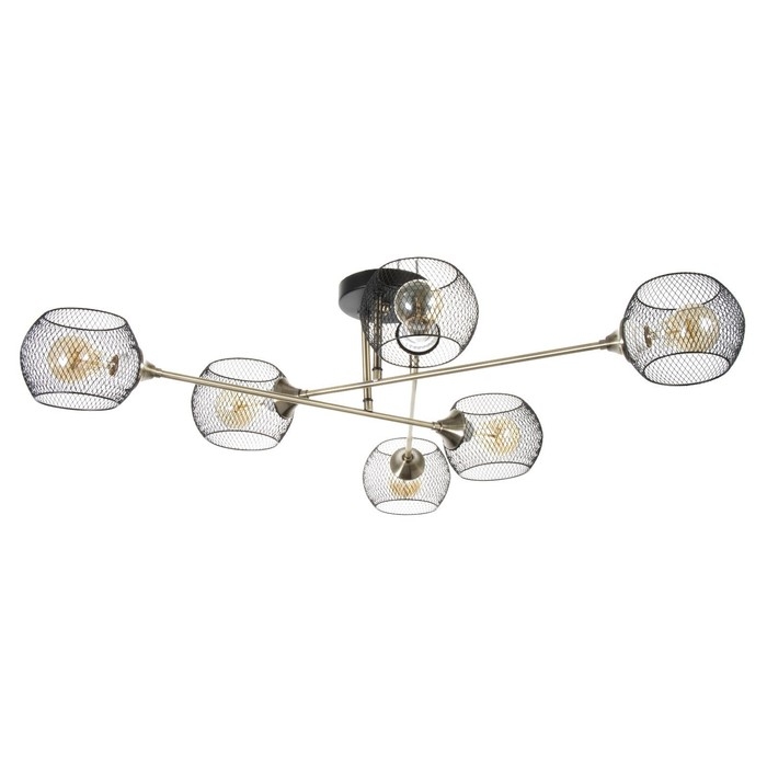 Люстра Люстра "Эстэт" 6хЕ27 40Вт черный 98х98х23см BayerLux