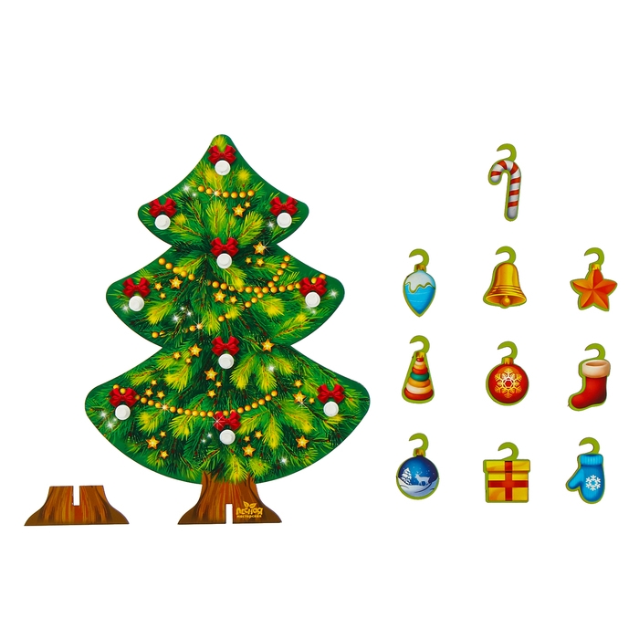 Новогодняя развивающая игрушка «Новый год! Ёлочка», 15 х 20 см Новогодняя развивающая игрушка «Новый год! Ёлочка», 15 х 20 см