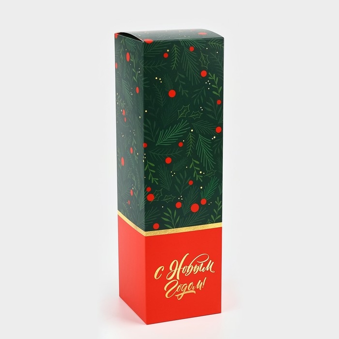 Коробка подарочная новогодняя складная «Новогодняя », 9.5 х 32.5 х 9.5 см, Новый год Коробка подарочная новогодняя складная «Новогодняя », 9.5 х 32.5 х 9.5 см, Новый год
