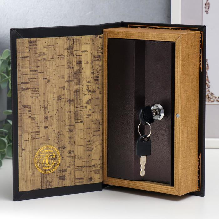 Сейф-книга дерево, кожзам Сейф-книга дерево, кожзам "Герб. Россия великая держава" 21х13х5 см