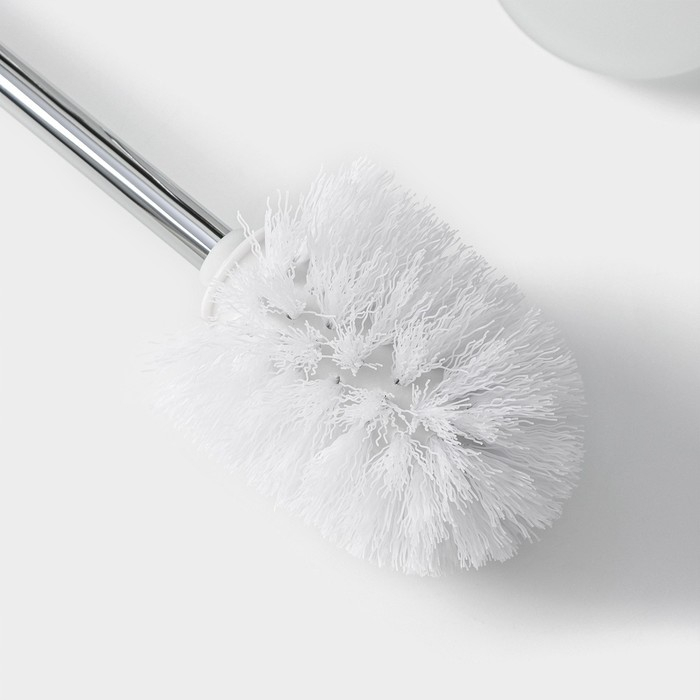 Ёрш для унитаза с подставкой Штольц Stölz, 11,5×11,5×42 см, цвет хромированный Ёрш для унитаза с подставкой Штольц Stölz, 11,5×11,5×42 см, цвет хромированный