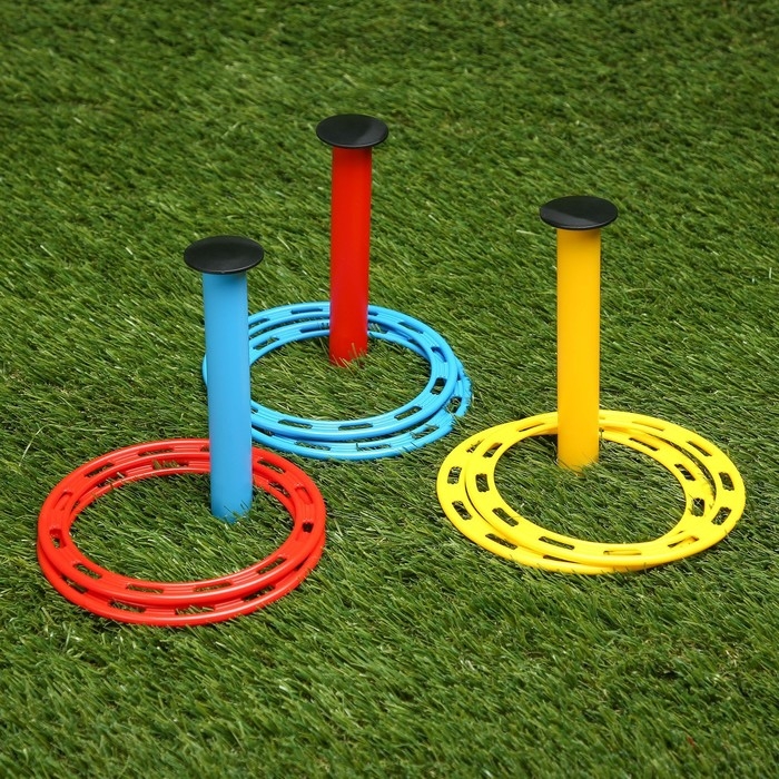 Набор 3 в 1  Набор 3 в 1 "Лето в движении": кольцеброс (3 стойки, 6 колец), скакалка 2.8 м, бумеранг