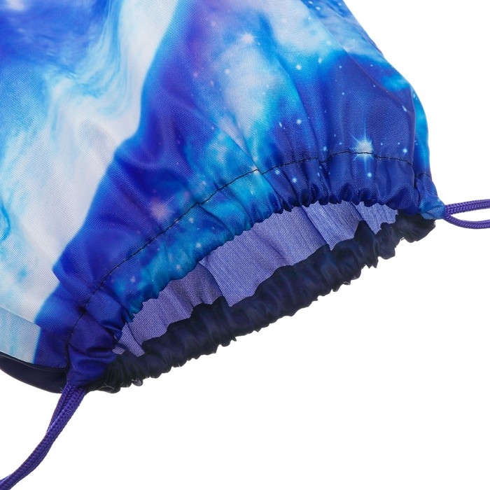 Мешок для обуви 420 х 340 мм, Calligrata МСО-5С, (мягкий полиэстер, плотность 210D),  Мешок для обуви 420 х 340 мм, Calligrata МСО-5С, (мягкий полиэстер, плотность 210D), "Космос и Звездолёт"