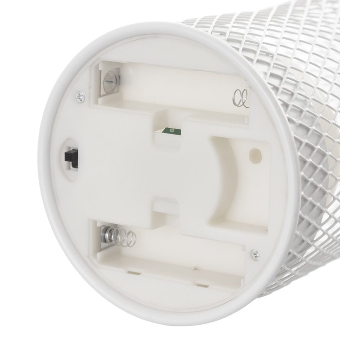 Ночник Ночник "Фонарь со свечой" LED от батареек 2хАА белый 9,5х9,5х25,5 см RISALUX