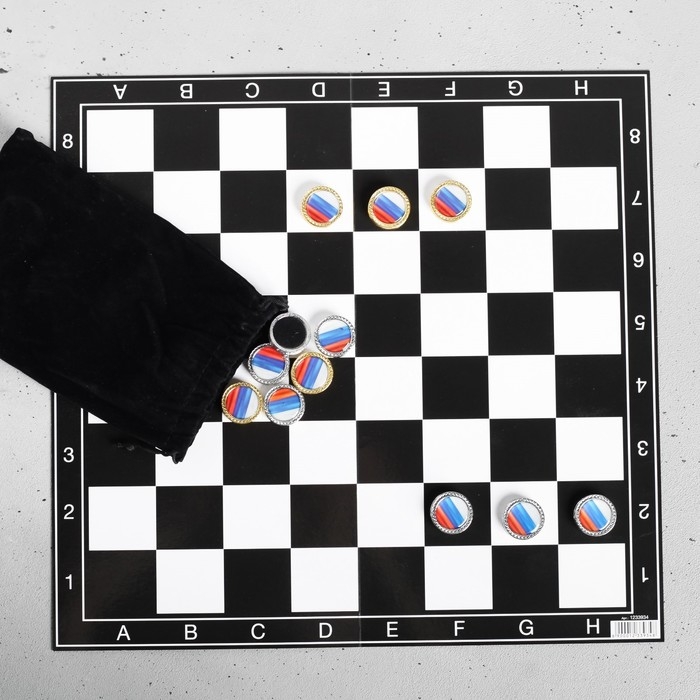 Нарды в мешочке с полем &laquo;Президент&raquo;, 13 х 20 см