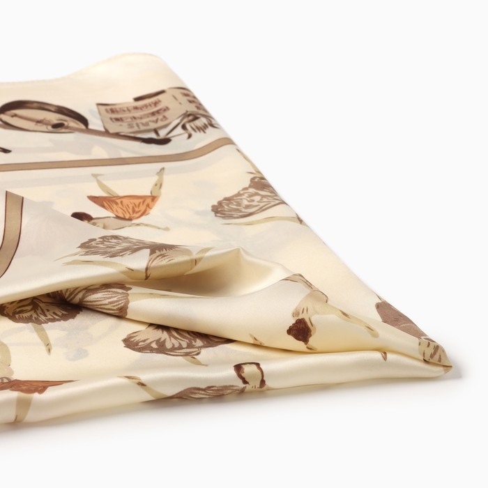 Платок женский MINAKU р-р 70*70 см, цв. бежевый Платок женский MINAKU р-р 70*70 см, цв. бежевый