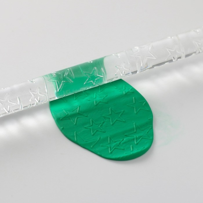 Скалка для творчества акрил Скалка для творчества акрил "Звёзды" 16х1 см